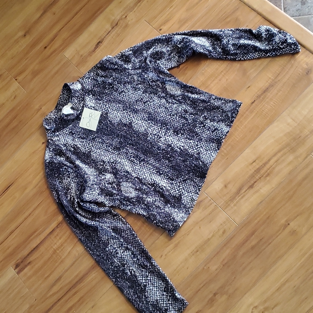 Olivia Rae snake print crop top